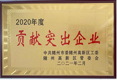 【喜報(bào)】湖北楚勝汽車(chē)有限公司榮獲隨州市貢獻(xiàn)突出企業(yè)，